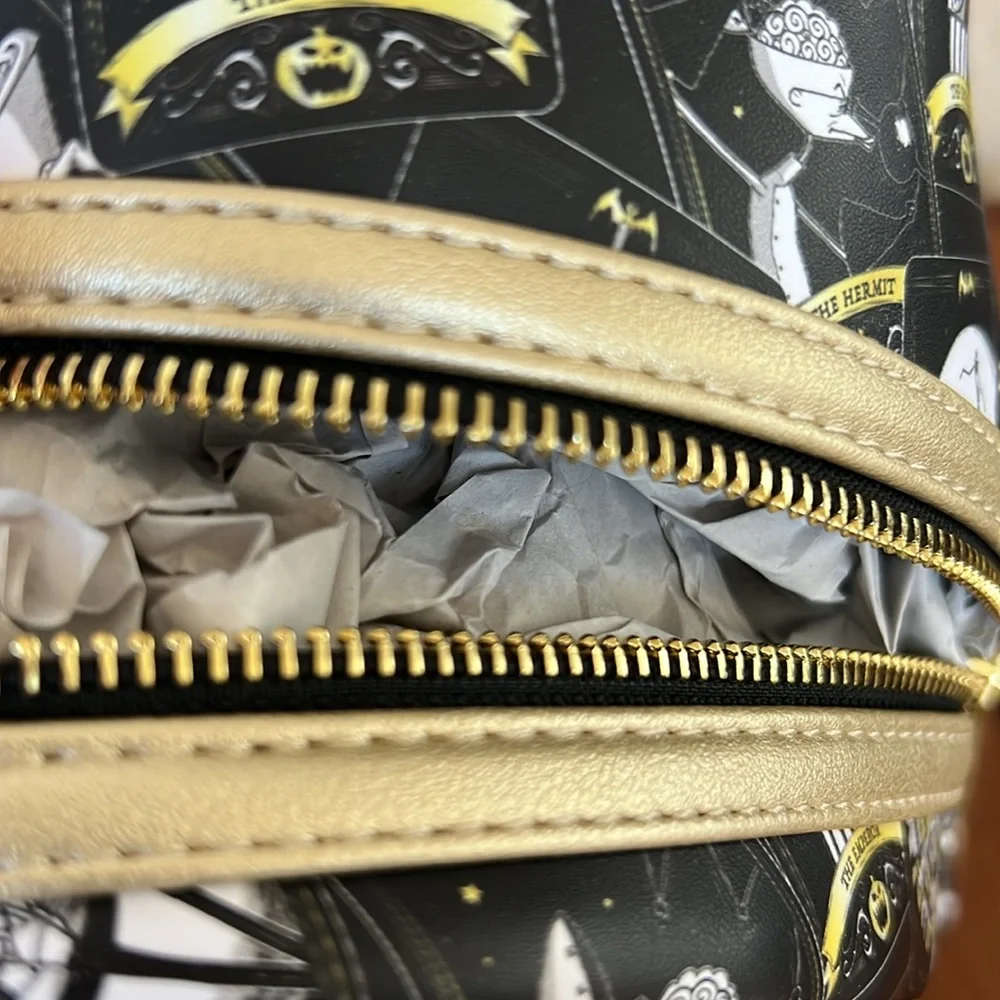 Loungefly Disney Nightmare Before Christmas Tarot Card AOP Womens backpack - Picture 6 of 7
